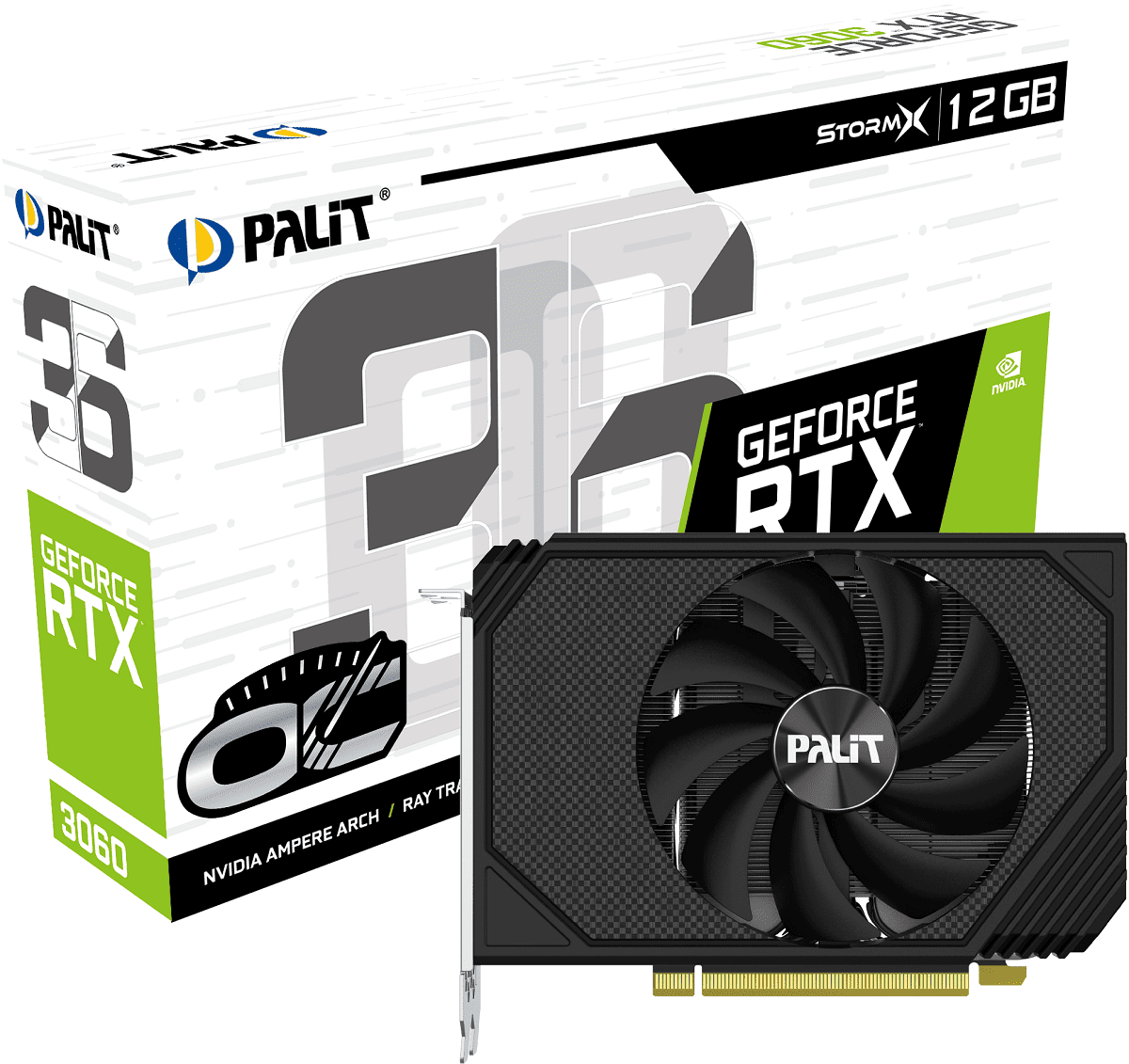 Palit выпустил видеокарты GeForce RTX 3060 Dual и StormX 4 Palit RTX3060 STORMX OC