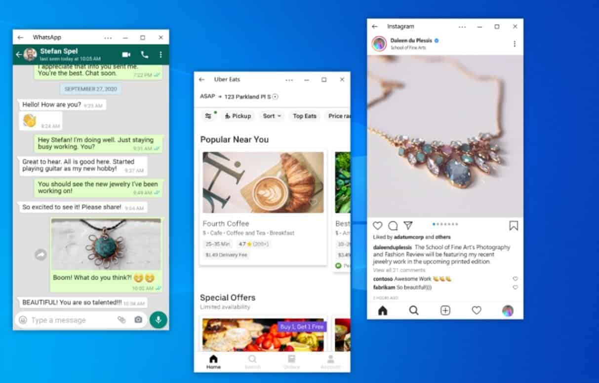 Windows 10 теперь может транслировать несколько Android-приложений одновременно 5 android apps