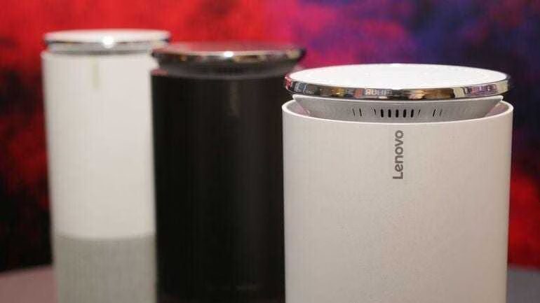 Смарт-динамики Lenovo для умного дома на подставках