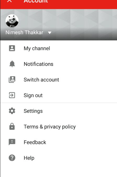 New menu replaces the overflow menu