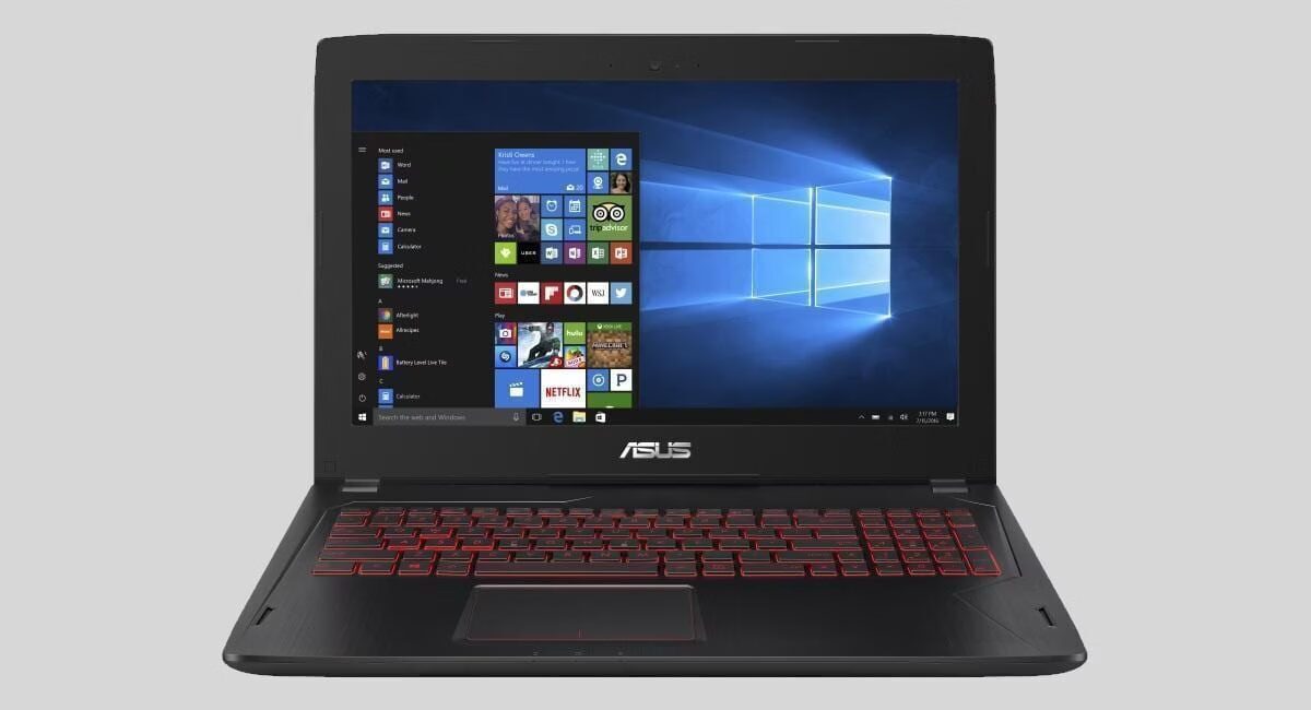 Игровой ноутбук ASUS с Windows 10