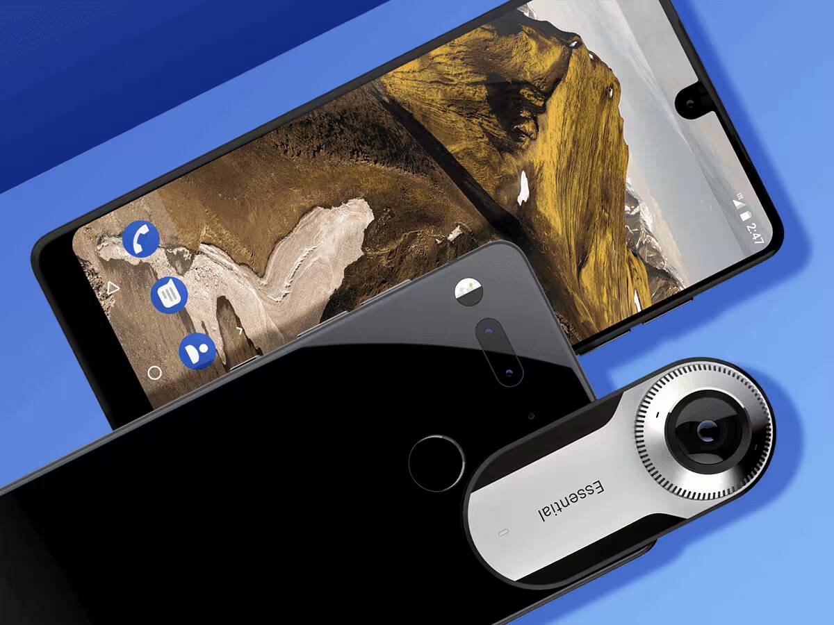 Создатель Android представил свой смартфон Essential Phone крупный план камера и интерфейс