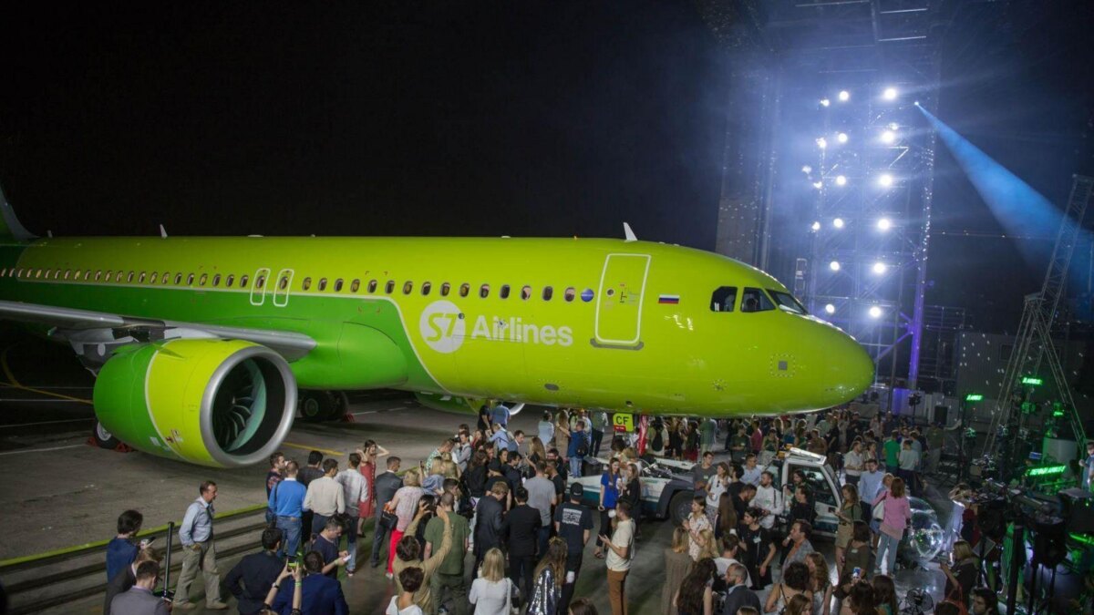 Новая ливрея S7 на Airbus 320neo