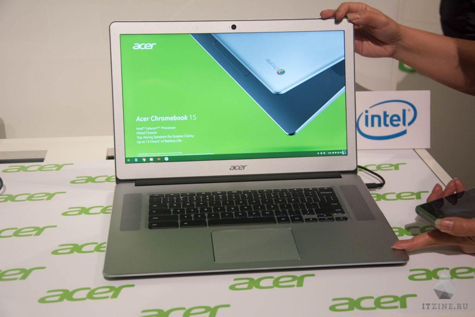 Внешний вид Acer Chromebook 15