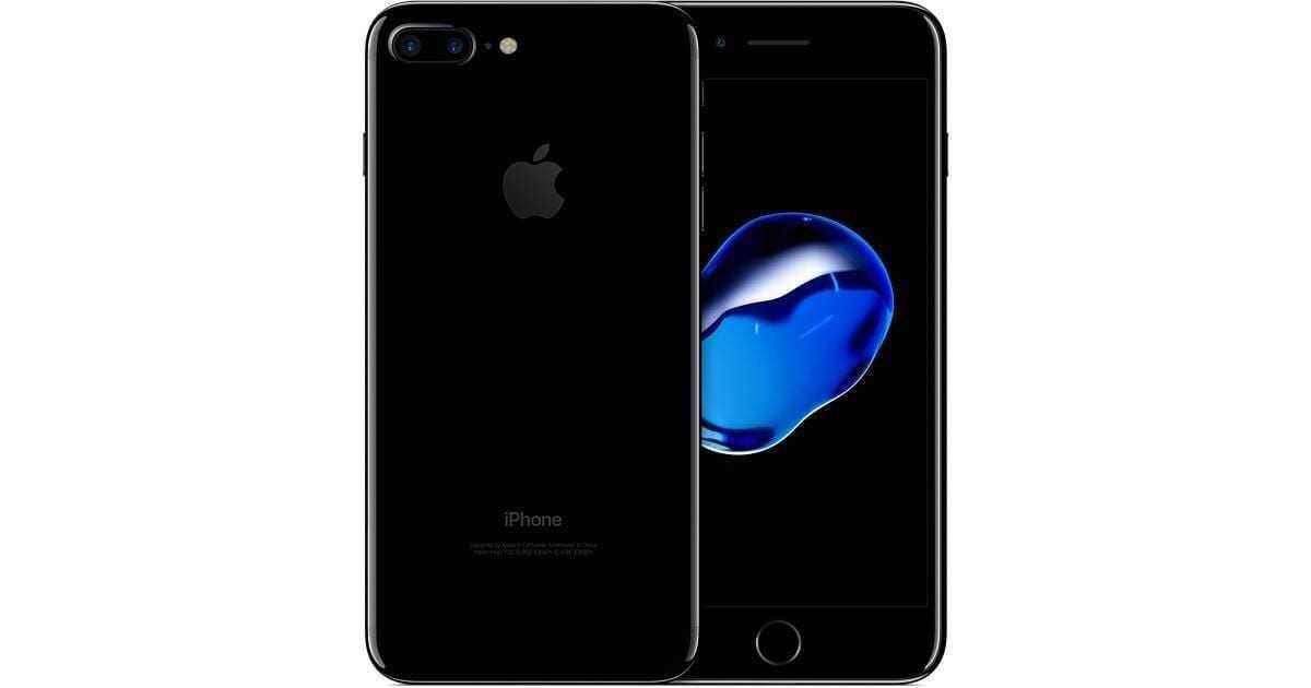 Задняя панель iPhone 7 Plus черного цвета с двойной камерой