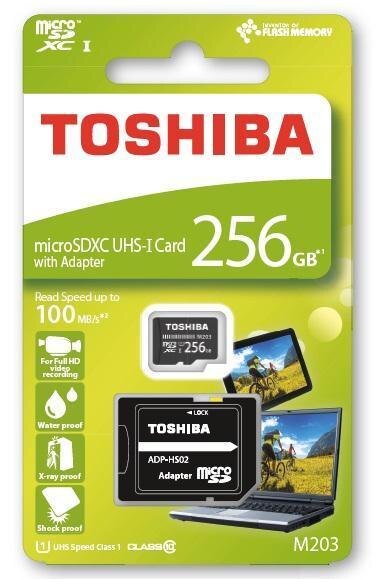 Toshiba microSD M203 box 256GB adapter