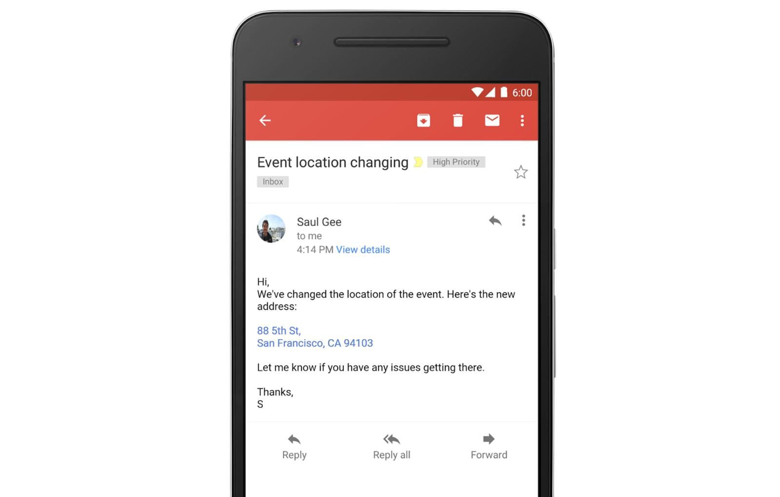 gmail hyperlinks