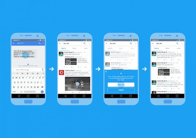 Twitter тестирует Android-версию приложения для стран с медленным интернетом 3 Экран смартфона с интерфейсом Twitter и клавиатурой на Android