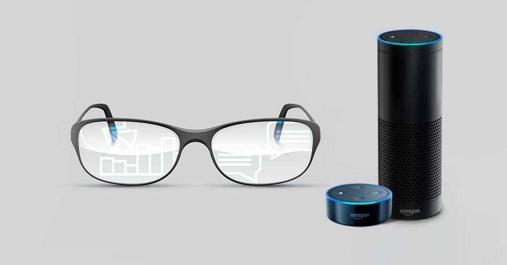 Amazon "тайно" разрабатывает собственные смарт-очки 3 Очки дополненной реальности и динамики Amazon Echo