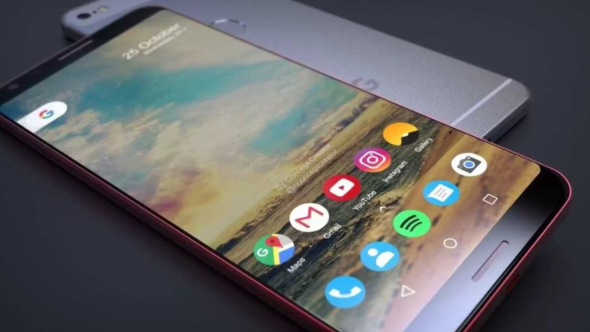 Смартфон Google Pixel 3 с экраном и приложениями