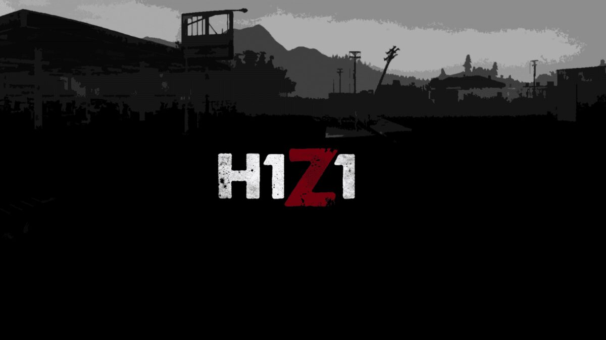 Логотип H1Z1 King of the Hill в центре изображения