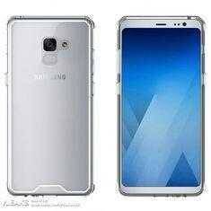 Смартфон Samsung Galaxy на задней панели и дисплее спереди