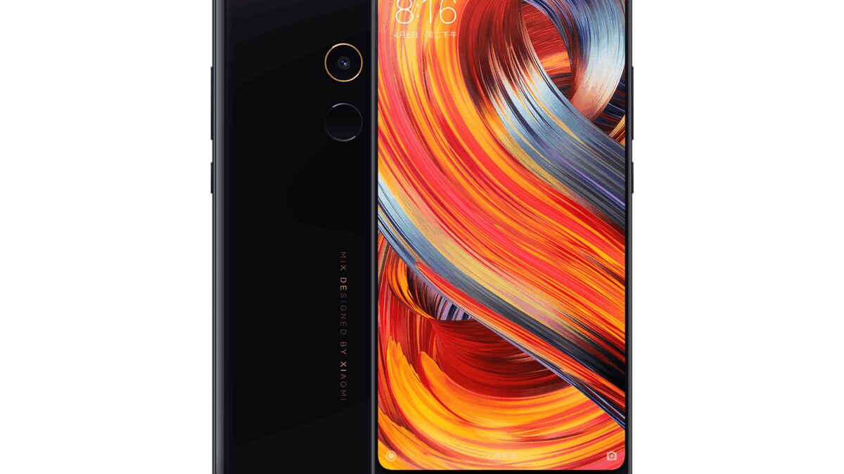 Xiaomi показала Mi Mix 2 8 Смартфон Xiaomi Mi Mix 2 спереди и сзади показан экран и задняя панель
