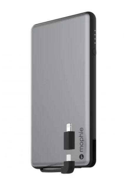 Пауэрбанк Mophie Powerstation plus Портативная градиентная батарея Mophie с USB-C, вид сбоку