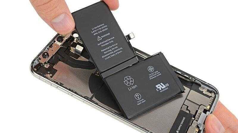 Разбор iPhone X от iFixit 7 Разбор iPhone X с извлечением аккумулятора и внутренними компонентами
