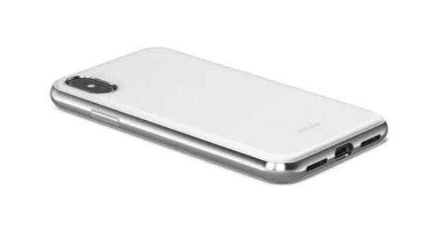 Чехол Moshi iGlaze Белый iPhone с чёрными камерами на задней панели