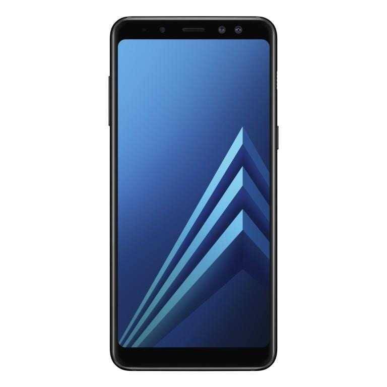 Смартфон Samsung A8+ с большим экраном и узкими рамками