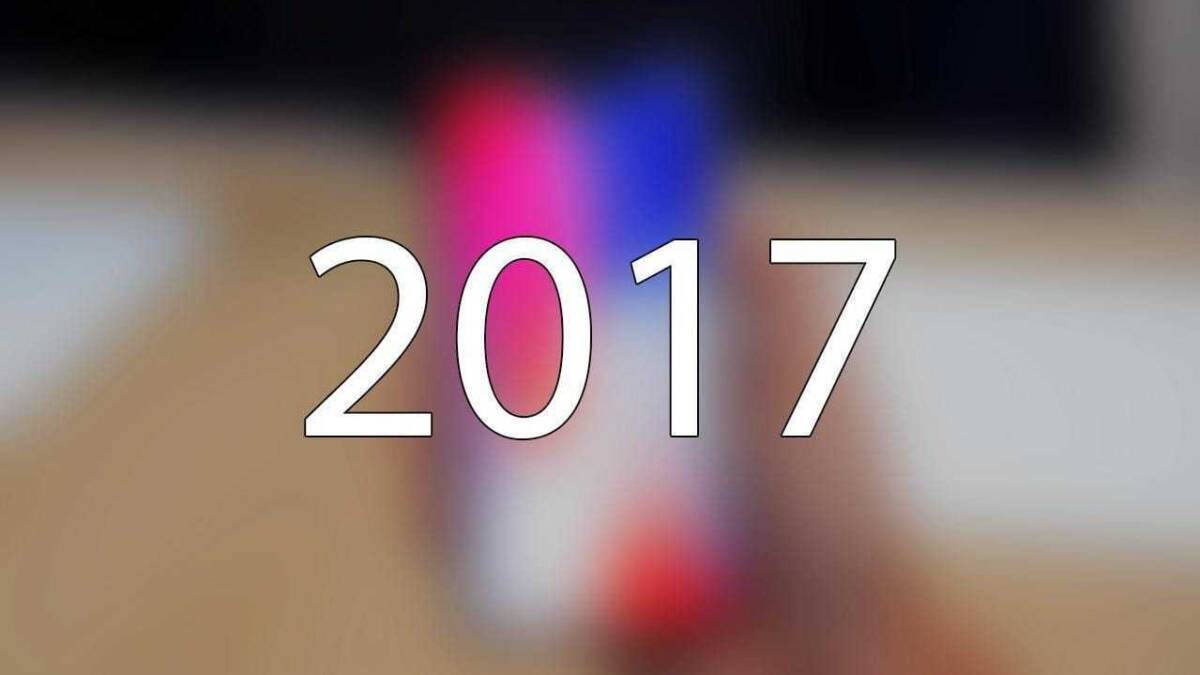 Общий вид смартфона 2017 года с дисплеем и интерфейсом