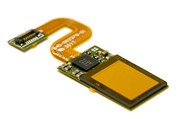 Детальный фото сканера отпечатков пальцев Vivo с гибким кабелем и micro USB интерфейсом