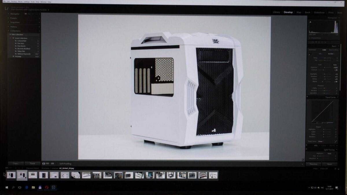 Компьютерный корпус Acer ProDesigner BM320 с вентиляционными отверстиями и окном сбоку
