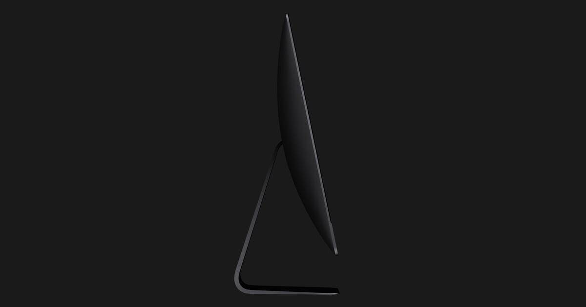 Apple выпустила самый мощный iMac 1 Боковой профиль нового мощного iMac с тонким дизайном
