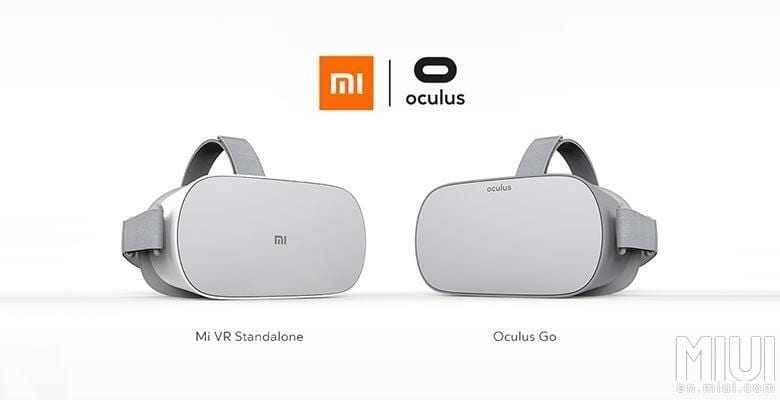 Вид спереди гарнитур VR Xiaomi Mi VR Standalone и Oculus Go