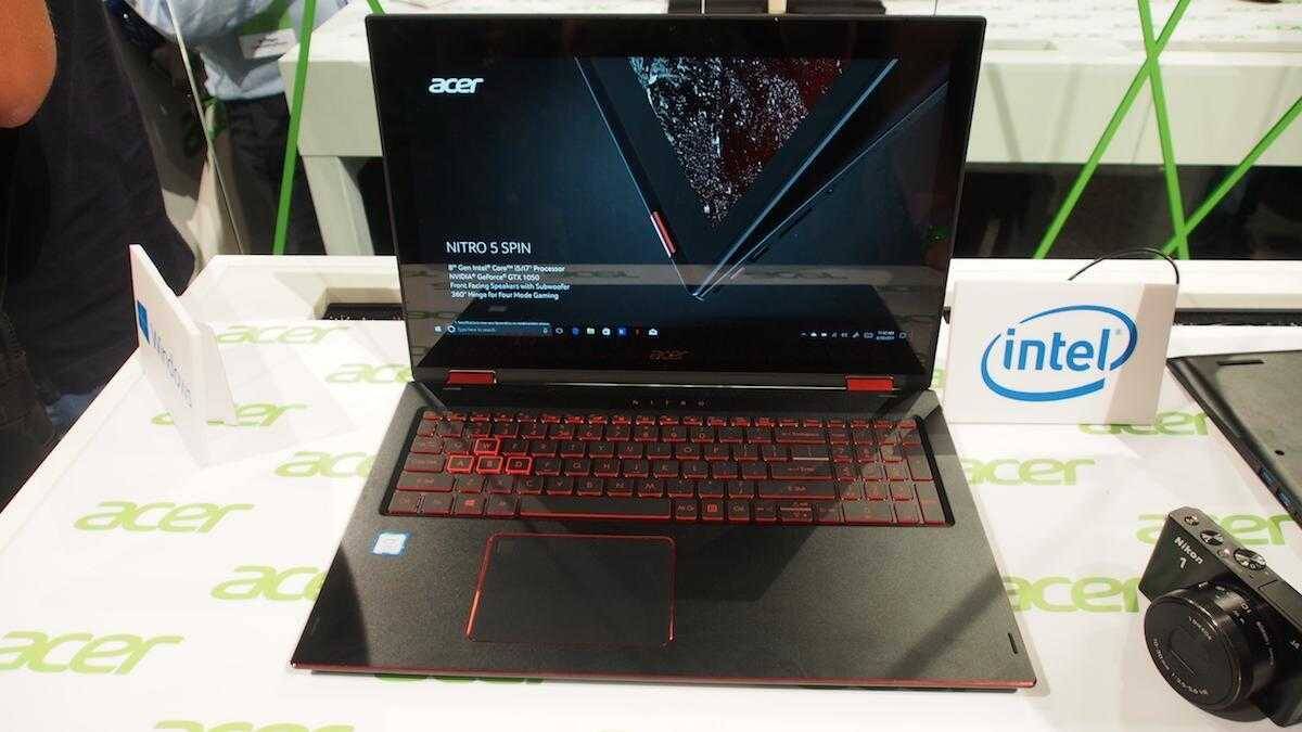 игровой ультрабук-трансформер Acer Nitro 5 Spin спереди
