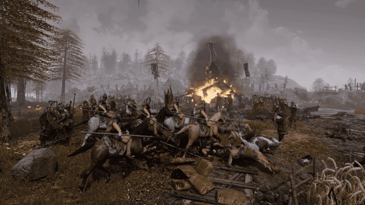 Ancestors Legacy готовится к релизу 4 Сцена битвы в игре Ancestors Legacy с воинскими отрядами