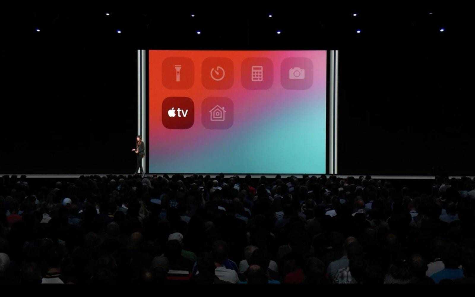 WWDC 2018. Apple представила новую быструю iOS 12. Все изменения 13 Презентация WWDC 2018 с иконками iOS 12 на экране