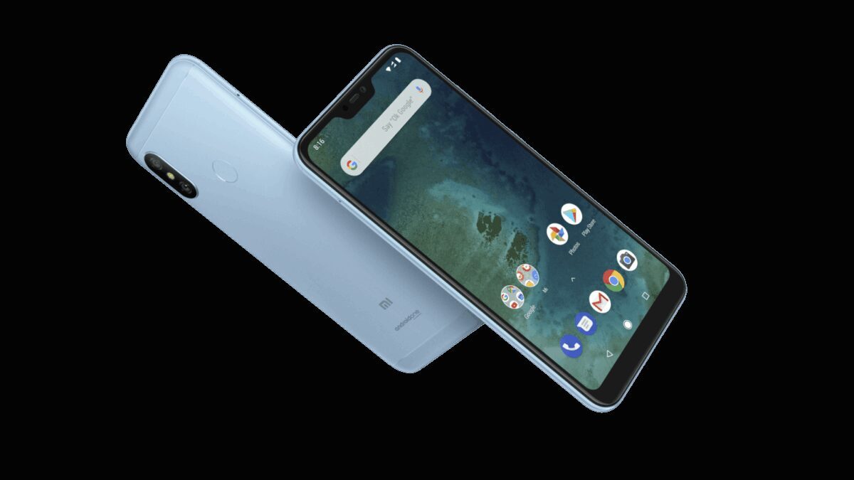 Смартфон Xiaomi Mi A2 и Mi A2 Lite спереди и сзади