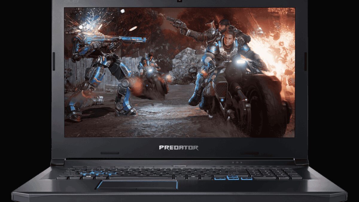 Игровой ноутбук Acer Predator Helios 500 с дисплеем и клавиатурой