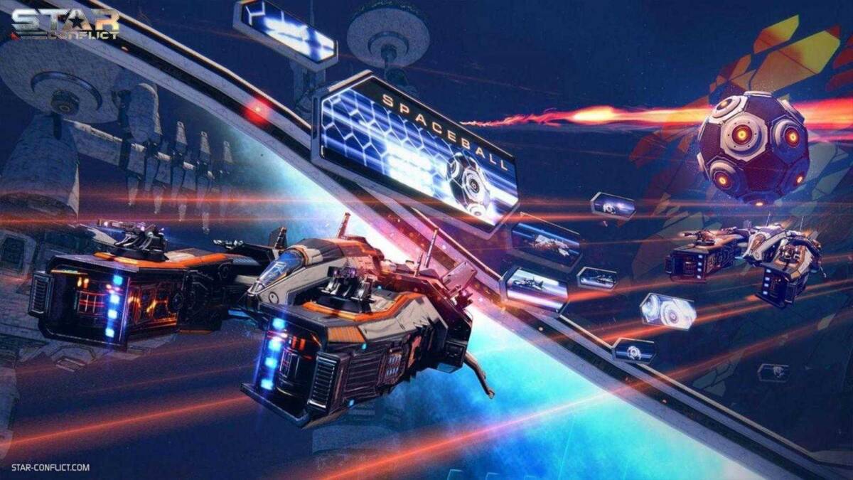 Космический футбол в Star Conflict открыт для всех 5 Космический футбол Star Conflict с космическими кораблями и мячом