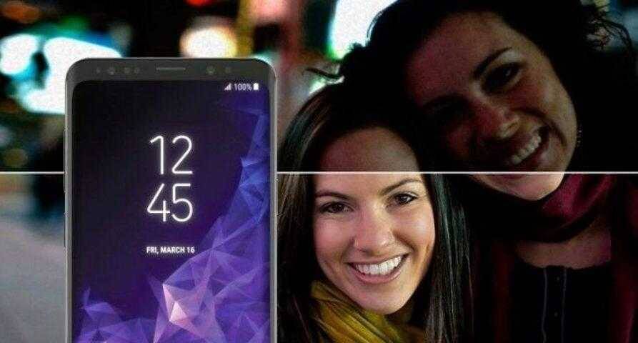 Два человека держат смартфон Sony с большим экраном