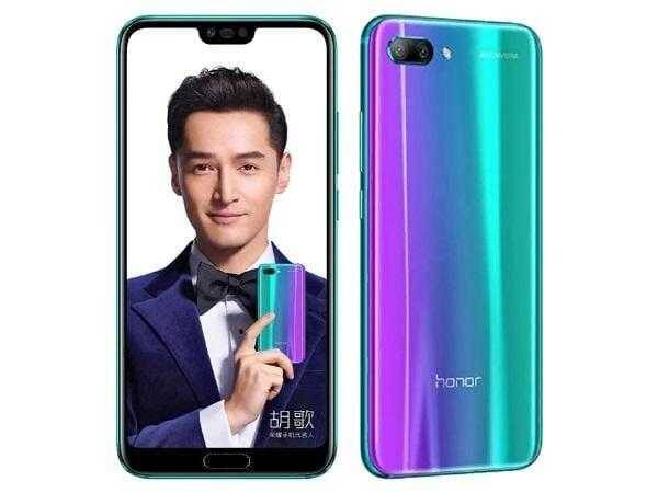 Honor 10 получат новую систему автоматической интеллектуальной стабилизации изображения AIS 4 Смартфон Honor 10 с задней панелью и дисплеем
