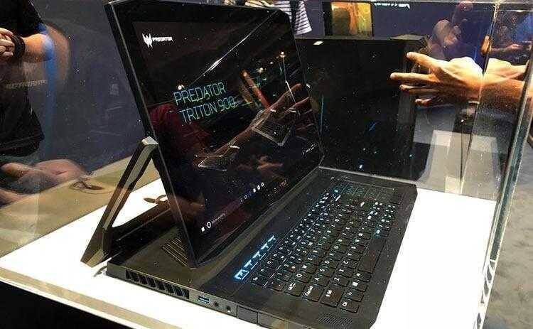 Игровой ноутбук-трансформер Acer Predator Triton 900 с дисплеем и клавиатурой