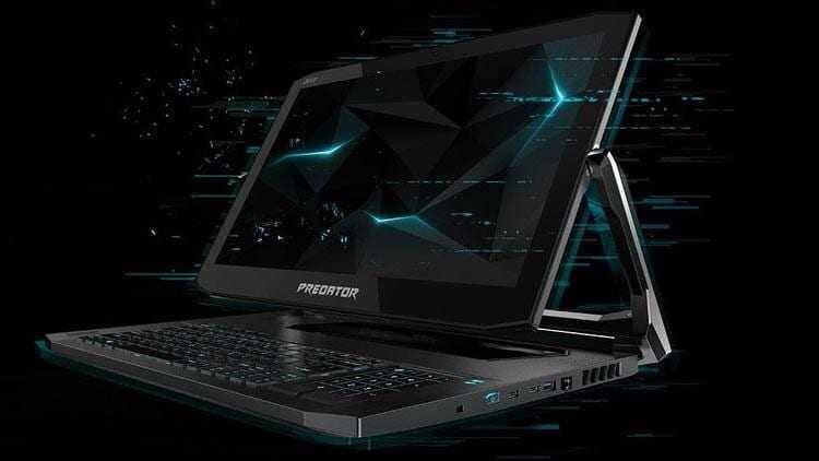 Игровой ноутбук-трансформер Acer Predator Triton 900 в разложенном виде