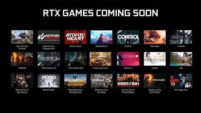 5 причин купить видеокарту NVIDIA GeForce RTX 7 Объявление о скором выходе игр RTX GPU изображение постеры игр
