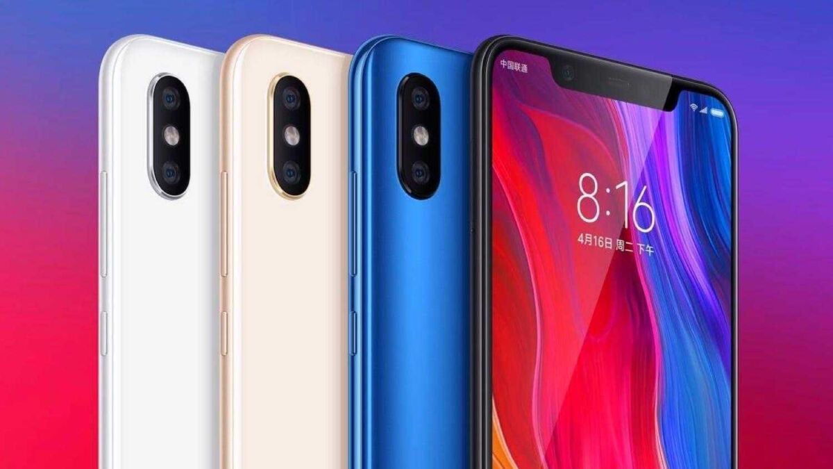 Цветные задние панели Xiaomi Mi8 с вертикальной камерами