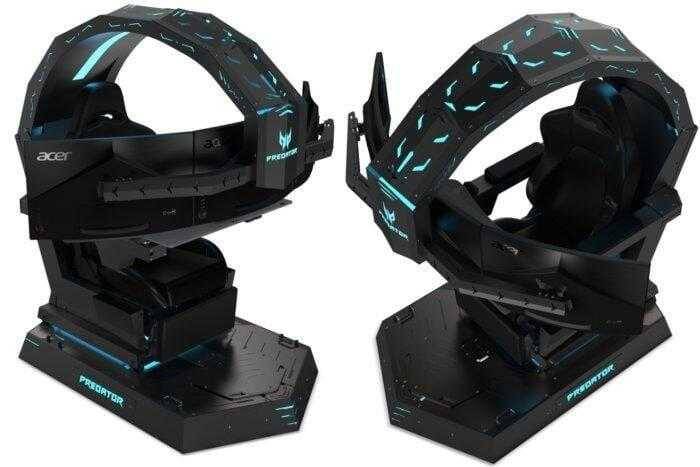 IFA 2018. Acer выпустил странное игровое кресло Predator Thronos 3 Игровое кресло Predator Thronos с подсветкой и креплением
