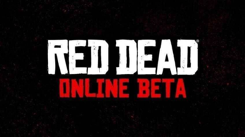 Логотип игры Red Dead Redemption 2 онлайн бета на черном фоне