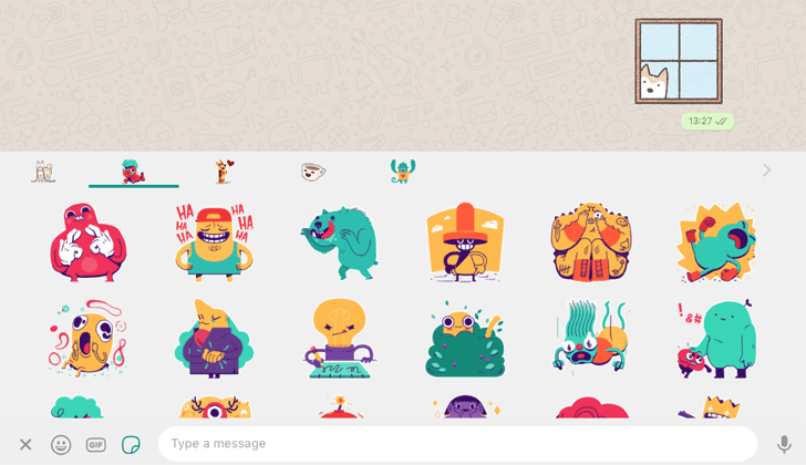 Молния. В WhatsApp появились стикеры 2 ap resize