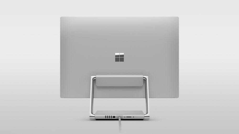 Задняя панель моноблока Microsoft Surface Studio 2 вид сзади