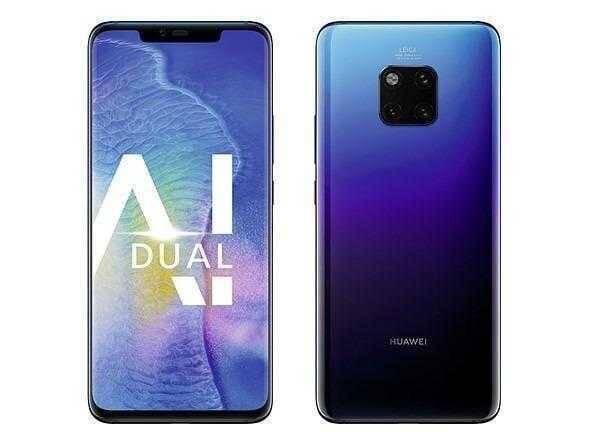 Huawei представил премиальные смартфоны Mate20 8 Смартфон Huawei Mate20 спереди и сзади крупным планом