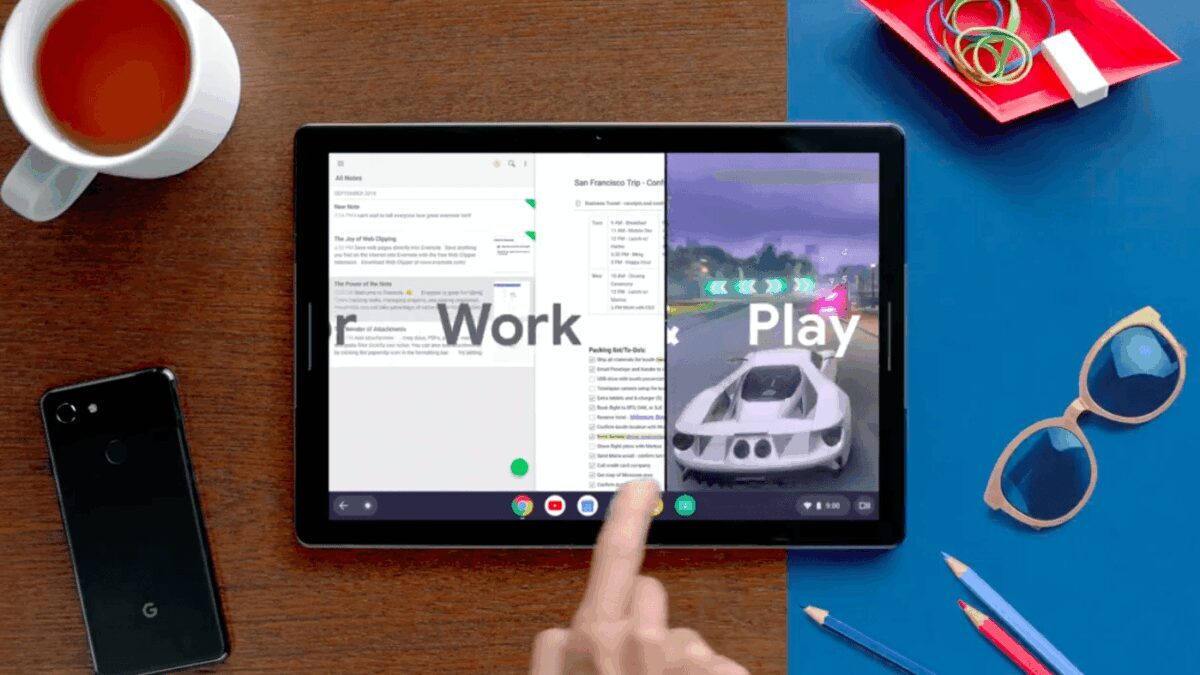 Google презентовал Pixel Slate 5 Планшет с интерфейсом Google Pixel 3 на рабочем столе