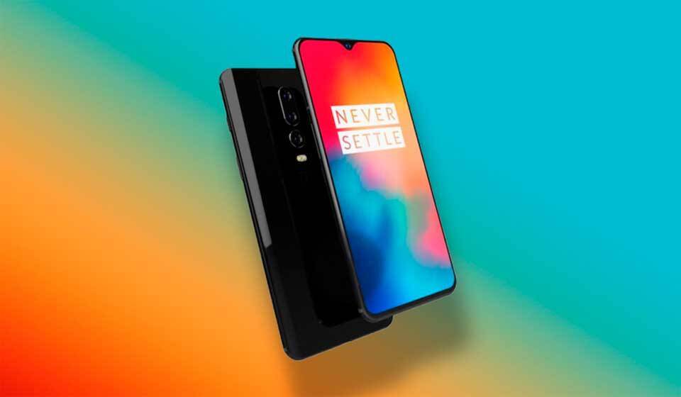 Смартфон OnePlus 6T с ярким экраном и двойной камерой сзади