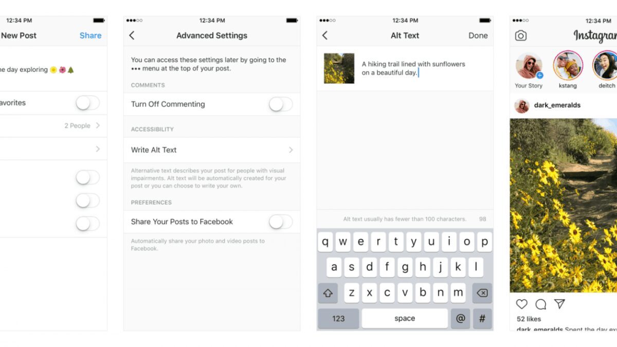 Instagram расширяет функции для пользователей с нарушениями зрения 3 Instagram расширяет функции для пользователей с нарушениями зрения