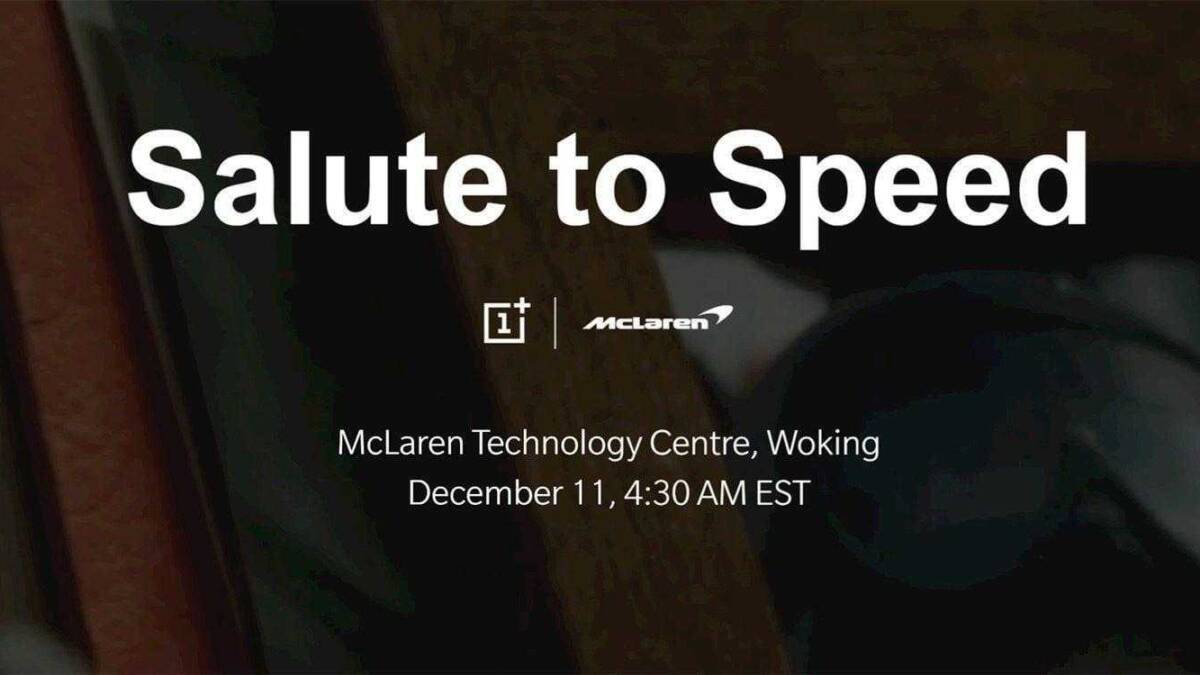 Обзор презентации OnePlus и McLaren 6T в декабре