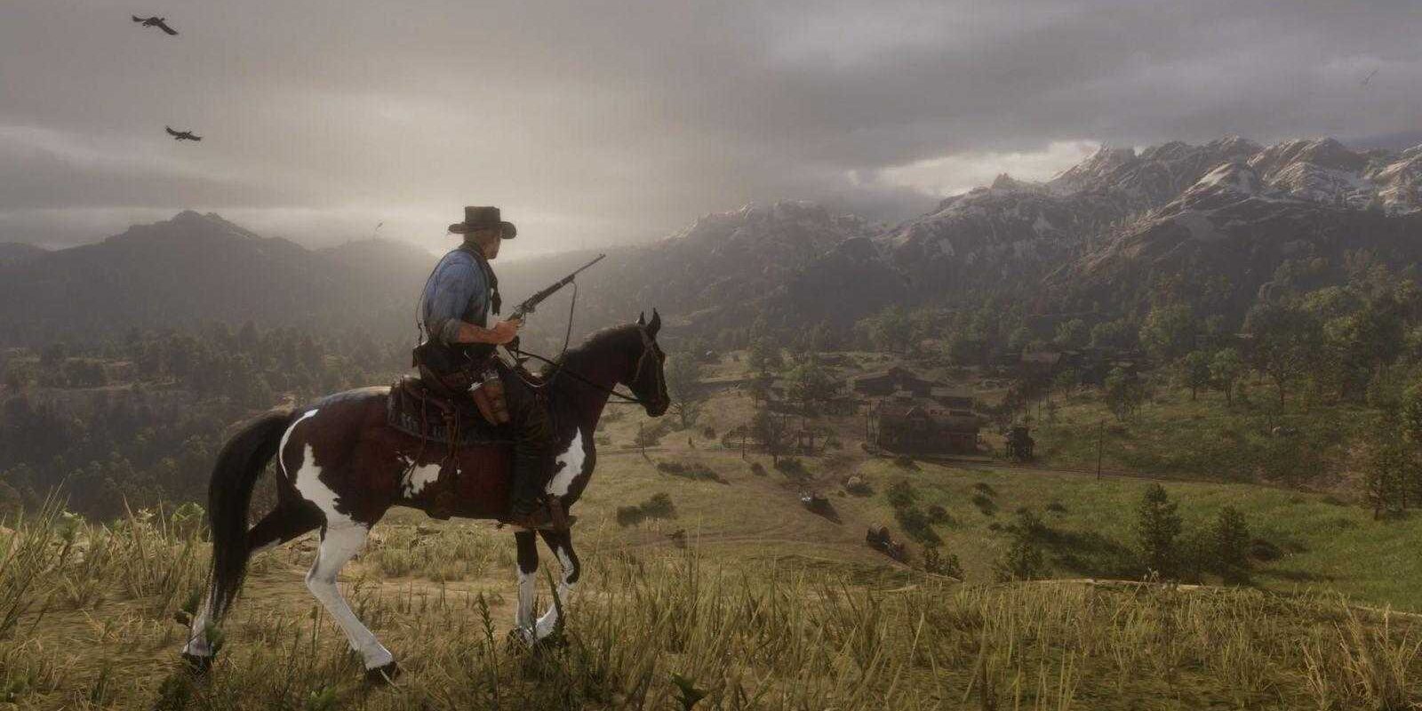 В Red Dead Redemption 2 самовоспламеняются лошади 2 red dead redemption 2 screenshot 084 3840