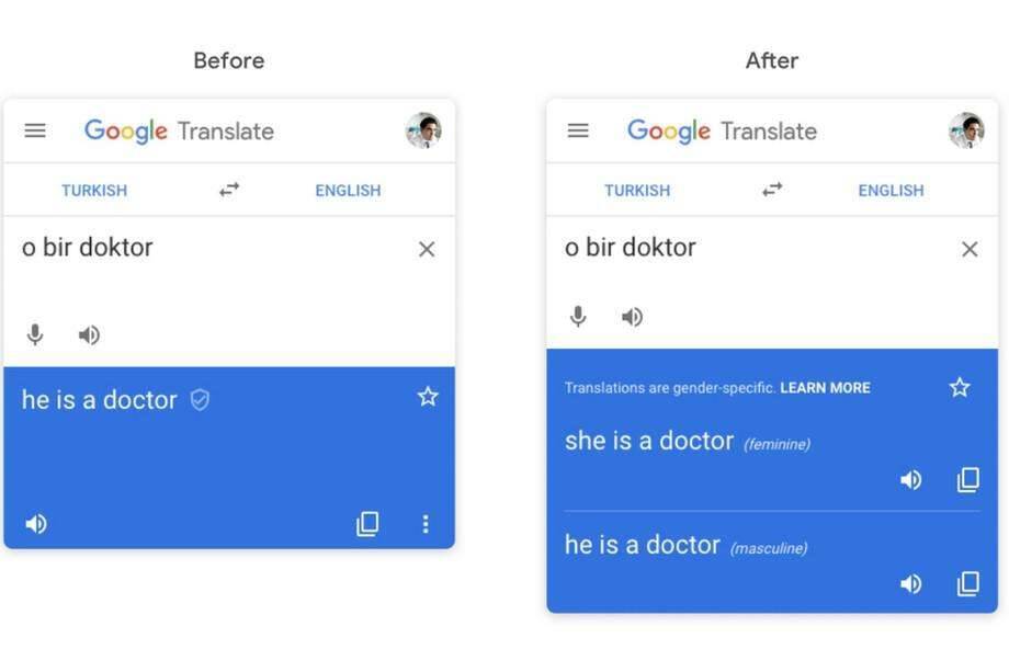 Скриншот интерфейса Google Переводчик на смартфоне отображает перевод с турецкого на английский