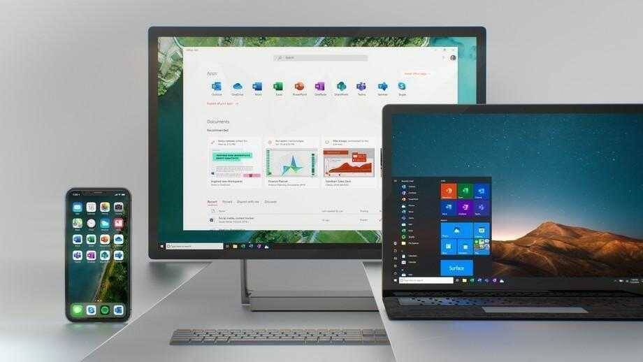 Microsoft изменит дизайн иконок в Windows 10 3 Компьютеры и смартфон с интерфейсами Windows и iOS